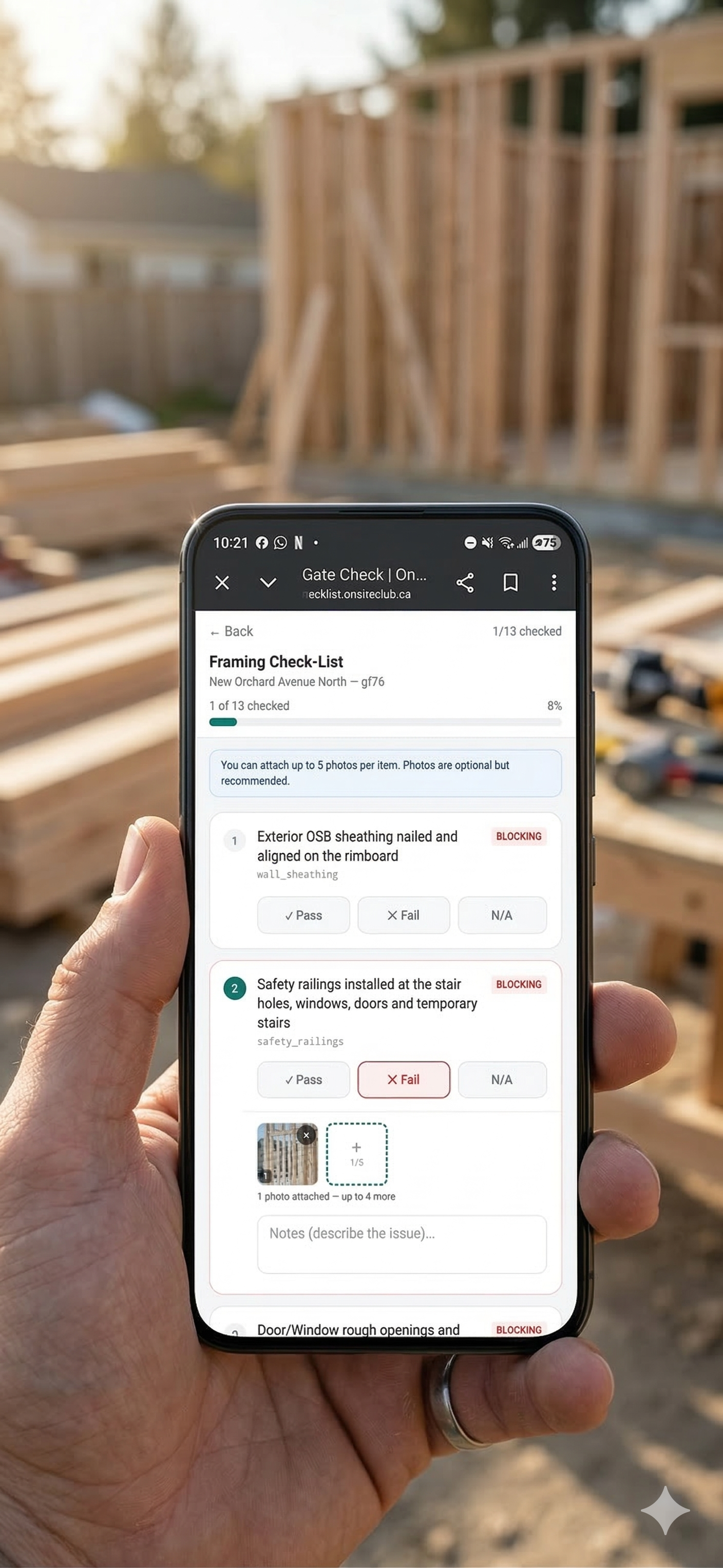 OnSite Checklist